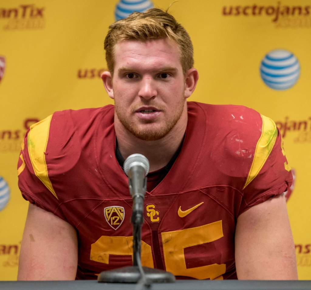 Can’t stop Cam · Freshman linebacker Cameron Smith intercepted Utah quarterback Travis Wilson three times in USC’s 42-24 win against Utah. He is the first Trojan since 1991 to have three interceptions in one game.- Tal Volk | Daily Trojan