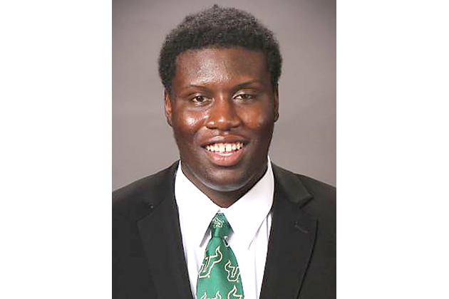 USF football player Benjamin Knox was arrested for firing a gun outside the Holly D residence hall early Sunday morning. SPECIAL TO THE ORACLE