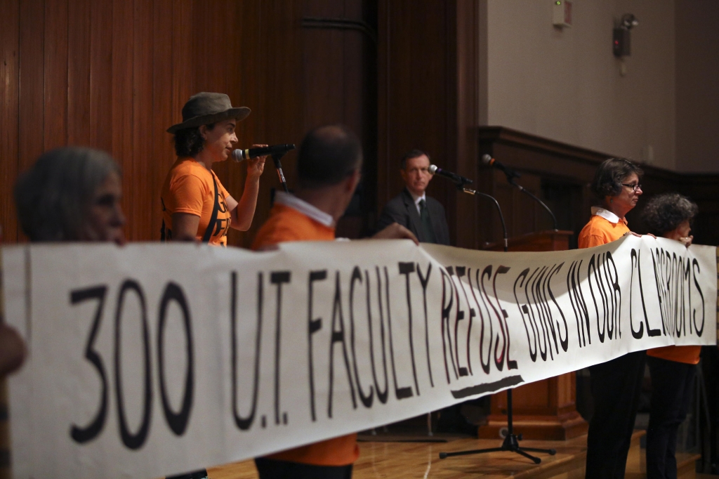 Members of UT Austin faculty spoke out against the state campus carry law at a forum hosted by the university earlier this week