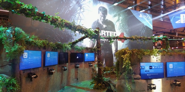 Uncharted 4 A Thief's End Booth At Paris Games Week