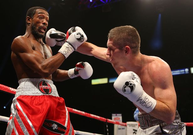 PA Liam Smith and John Thompson during their WBO World super welterweight title fight