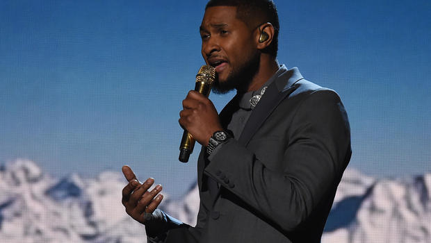 Usher performs during The 57th Annual Grammy Awards at the on Feb. 8 2015 in Los Angeles.         
                                     Larry Busacca  Getty Image