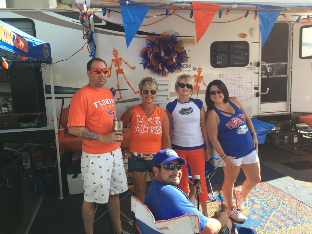 Gator fans Keith Waller Lisa Betros and company