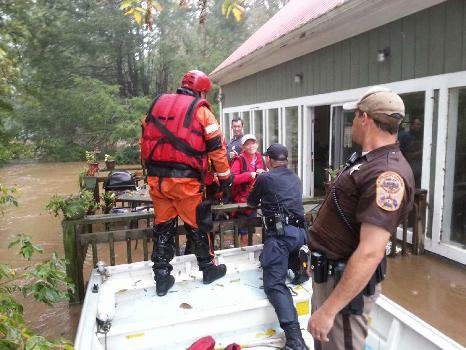VSP's SRT during a rescue in Floyd County