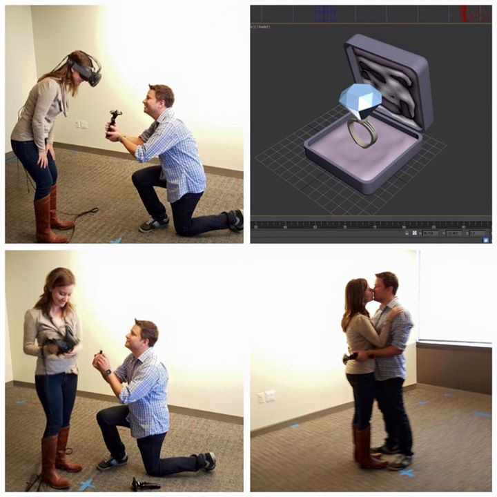 This guy just used virtual reality to propose to his girlfriend (and did it