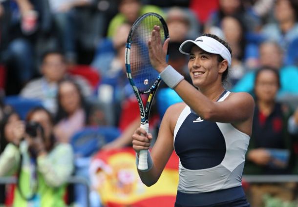 WTA Wuhan Garbiñe Muguruza Cruises Into Semi Finals Defeats Anna Karolina Schmiedlova