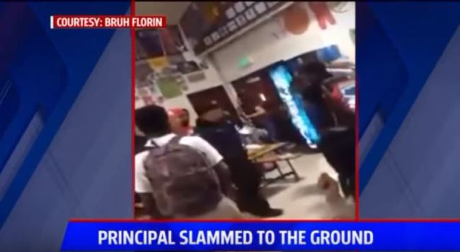 Student Body-Slams Principal in Sacramento High School Fight