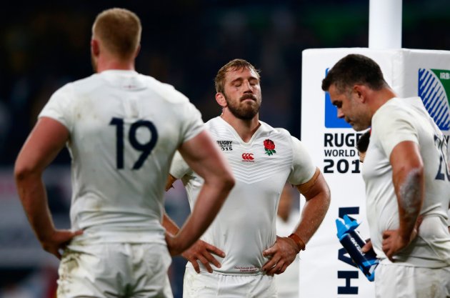 England skipper Chris Robshaw could barely watch as Australia racked up the points