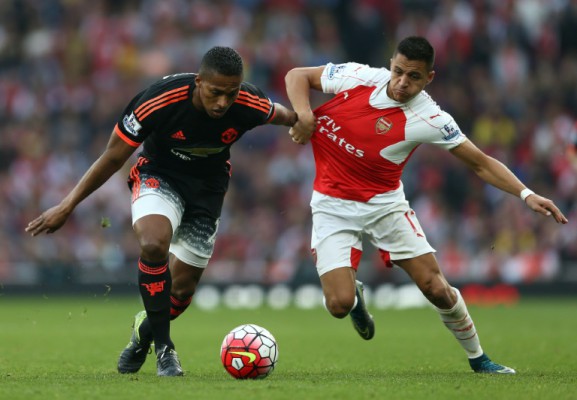 AFP  Justin Tallis Manchester United's Antonio Valencia challenges Arsenal's Alexis Sanchez during an English Premier League match at the Emirates Stadium in London