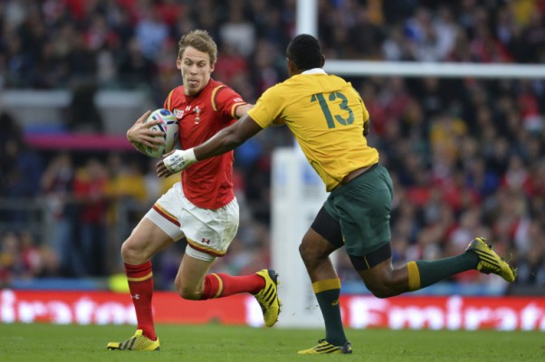 AFP  Glyn KirkWales&#039 wing Liam Williams fends off Australia's Tevita Kuridrani in a Pool A match of the 2015 Rugby World in London