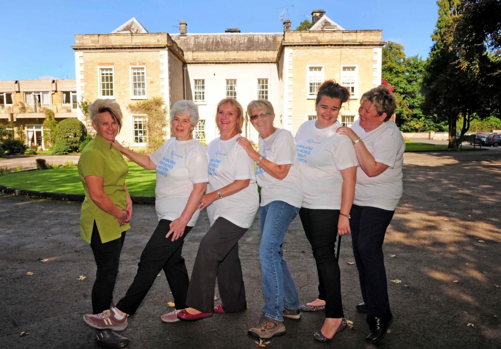 Staff from The Hall care home in Thornton Le Dale prepare to tackle a sponsored walk...with Helena Hodgson Barbara Peel Diane Hagan Denise Coulson Amy Goodwill and Helen Coulson