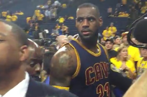 LeBron James stare