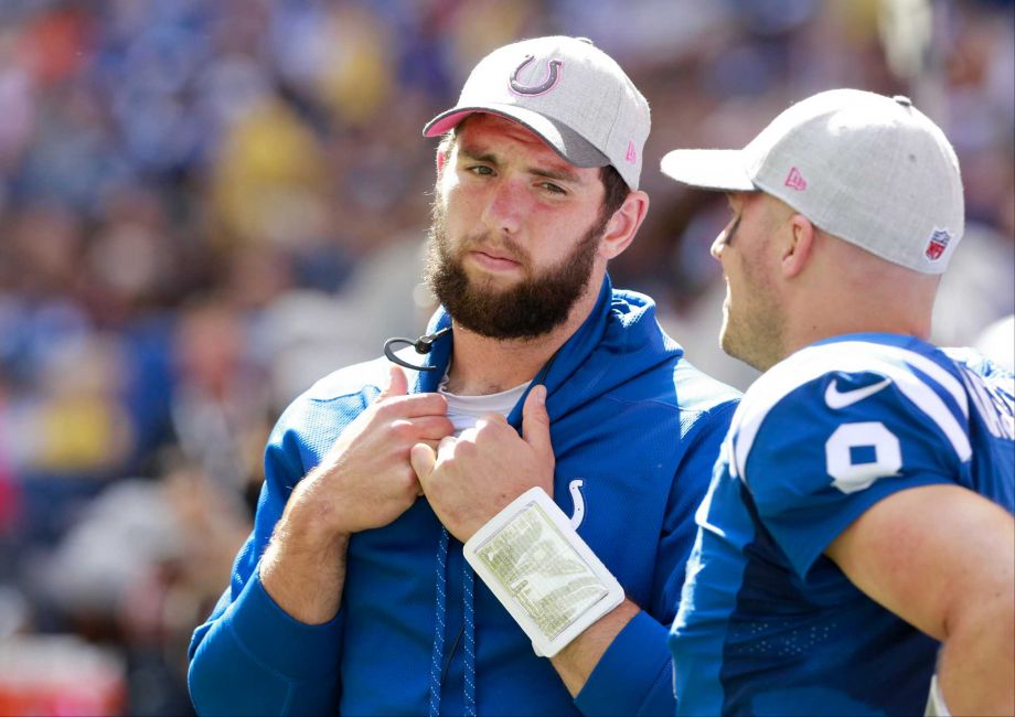 Andrew Luck's status for Thursday's game against the Texans is in question. He is nursing a sore shoulder