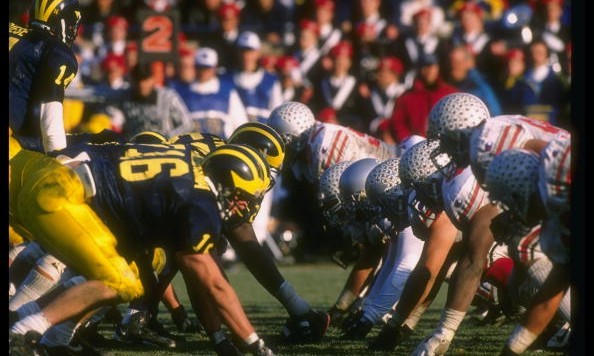 25 Nov 1995 General view of a game between the Ohio State Buckeyes and the Michigan Wolverines at Michigan Stadium in Ann Arbor Michigan. Michigan won the game 31-23. Mandatory Credit Jonathan Daniel /Allsport