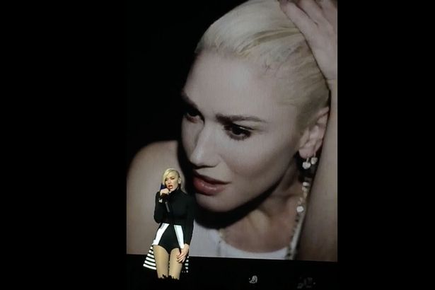 Gwen Stefani debuts new video live on stage