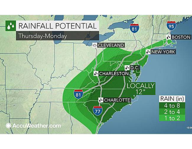 Pennsylvania residents urged to prepare for possible flooding, winds