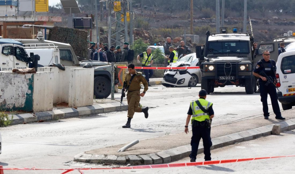 Palestinian Man Crashes Car Into Bus Stop