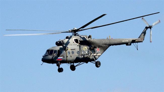 A Russian Mi-8 helicopter