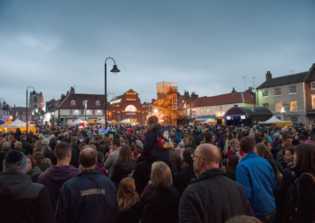 Christmas lights Switch On event in Beverley last year