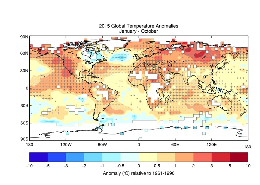 A new WMO global climate report reveals that 2015 will be the hottest year ever on record