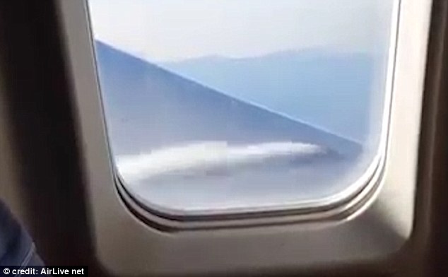 A passenger on board the Express Jet Airlines Flight noticed fuel pouring out the wing of the aircraft