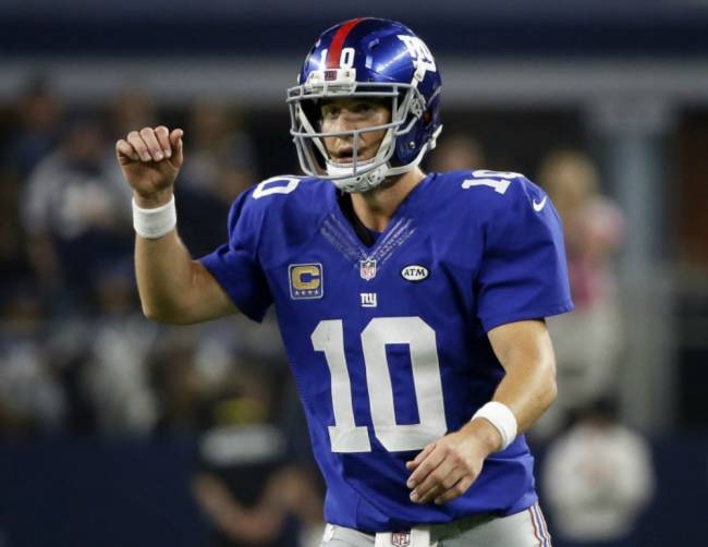 Eli Manning and the Giants must improve when they get near the other team's goal line