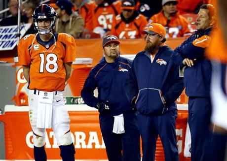 Kubiak benches Peyton Manning for Bears game