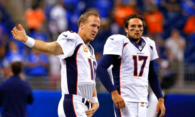 The Broncos will stay with Brock Osweiler right for Sunday’s game against the Patriots while Peyton Manning heals