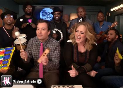 Watch Adele, Jimmy Fallon, and The Roots Perform 'Hello' With Kindergarten