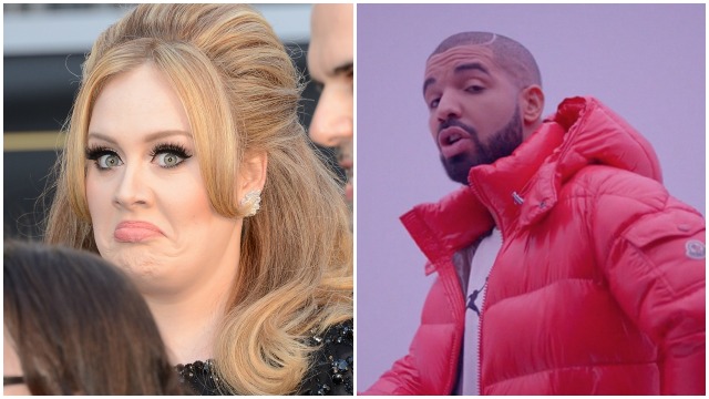 Adele, and Drake in'Hotline Bling video