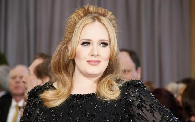 Singer and Oscar telecast performer Adele nominated for the song'Skyfall from the James Bond film'Skyfall arrives at the 85th Academy Awards in Hollywood California