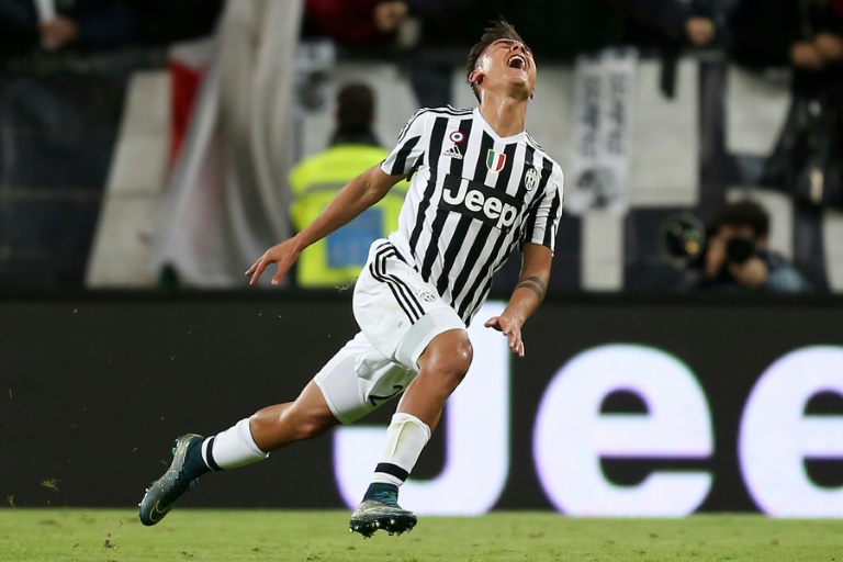 AFP  Marco BertorelloJuventus&#039 forward Argentinian Paulo Dybala celebrates after scoring a goal during the Italian Serie A football match between Juventus and AC Milan