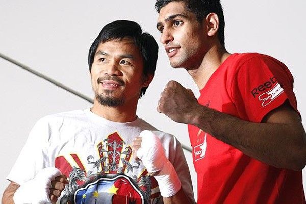 Manny Pacquiao and Amir Khan