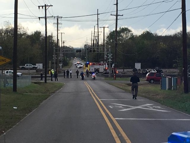 Amtrak train carrying LSU fans collides with dump truck in Alabama