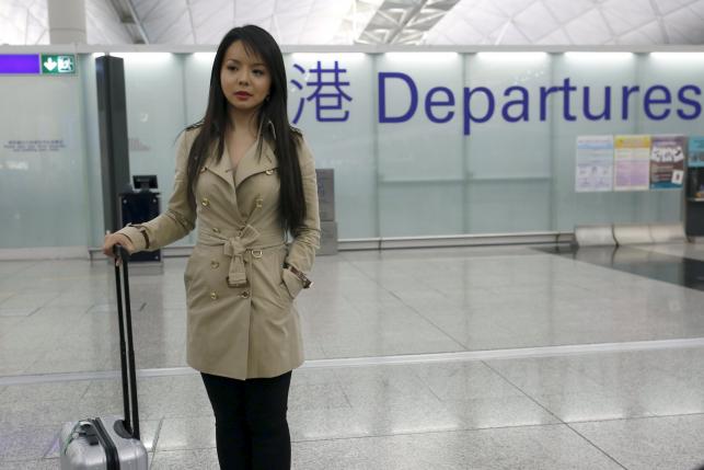 Anastasia Lin Miss World Canada was stranded at Hong Kong airport