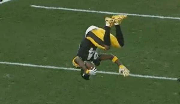 Antonio Brown's flip at end zone didn't amuse coach or Ben Roethlisberger