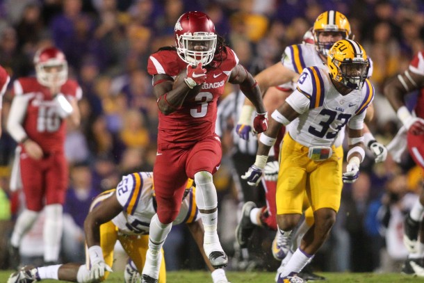 Arkansas Stuns No. 9 LSU in Baton Rouge Hogs Win 31-14