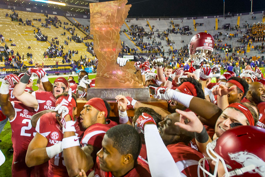 Arkansas upset LSU, and you should never, ever play Bret Bielema's Razorbacks