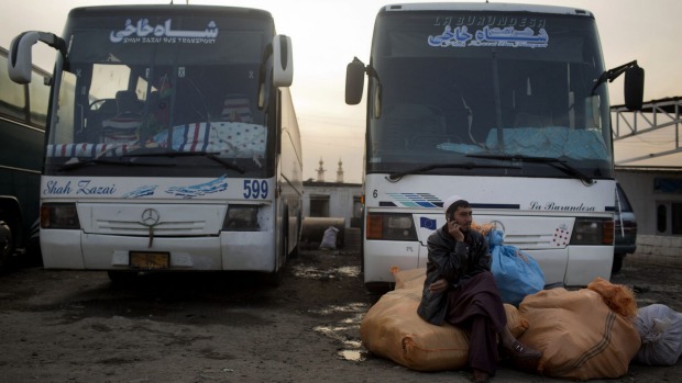 At least 14 people were kidnapped by gunmen from a bus near Kabul