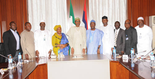 At the meeting were Chief of Staff to the President Abba Kyari and the Head of Civil Service of the Federation