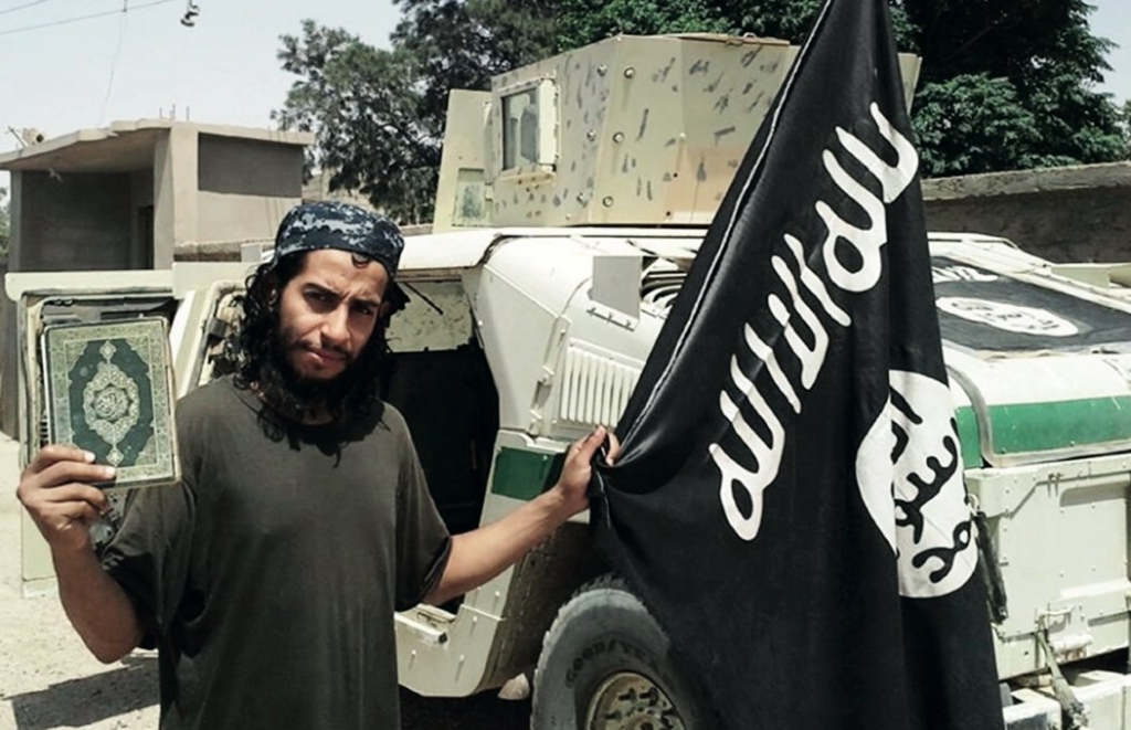 16 2015 from the February 2015 issue 7 of the Islamic State group online English-language magazine Dabiq purportedly shows 27-year-old Belgian IS group leading militant Abdelhamid Abaaoud also known as Abu Um