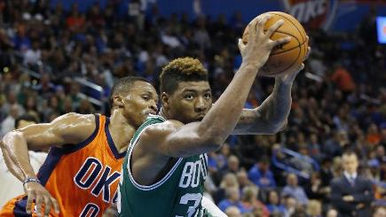 Marcus Smart led the Boston Celtics to victory over Oklahoma City