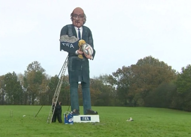 Blatter latest celebrity to be burned in effigy