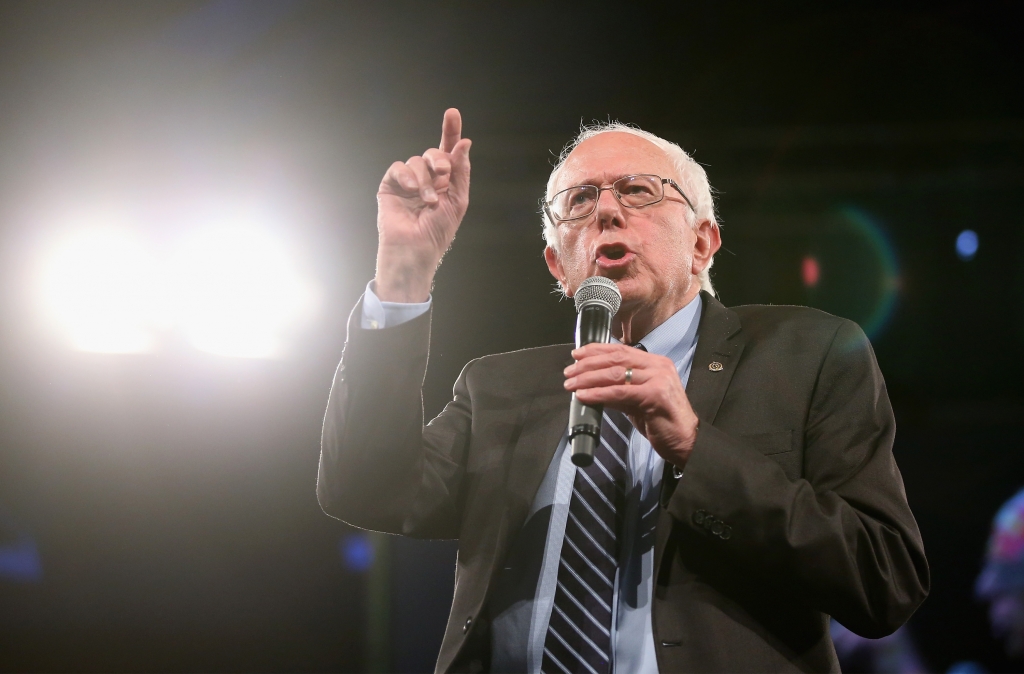 Bernie Sanders speaks at the Jefferson Jackson Dinner on Oct. 24 2015 in Des Moines Iowa