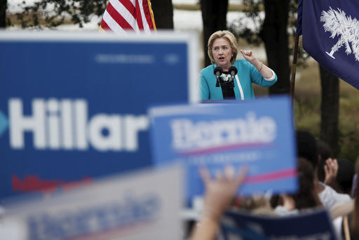 U.S. Democratic presidential candidate Hillary Clinton speaks at the annual Blue Jamboree in the Lowcountry at the Jenkins Institute for Children in North Charleston S.C. Nov. 21 2015