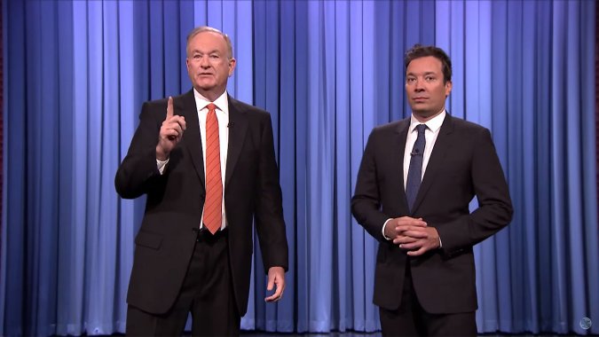 Bill O'Reilly and Jimmy Fallon on 'The Tonight Show&#x27