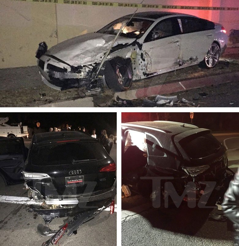 Blac Chyna's BMW crash