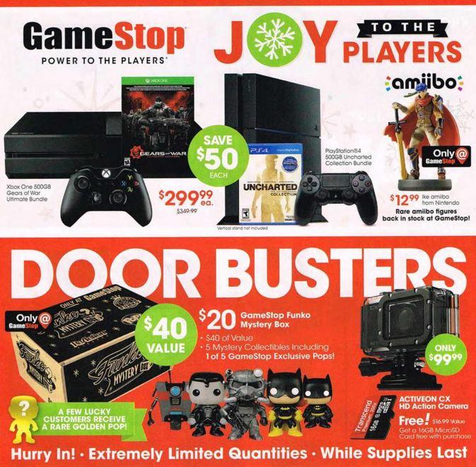 Leaked Game Stop Black Friday 2015 Ad