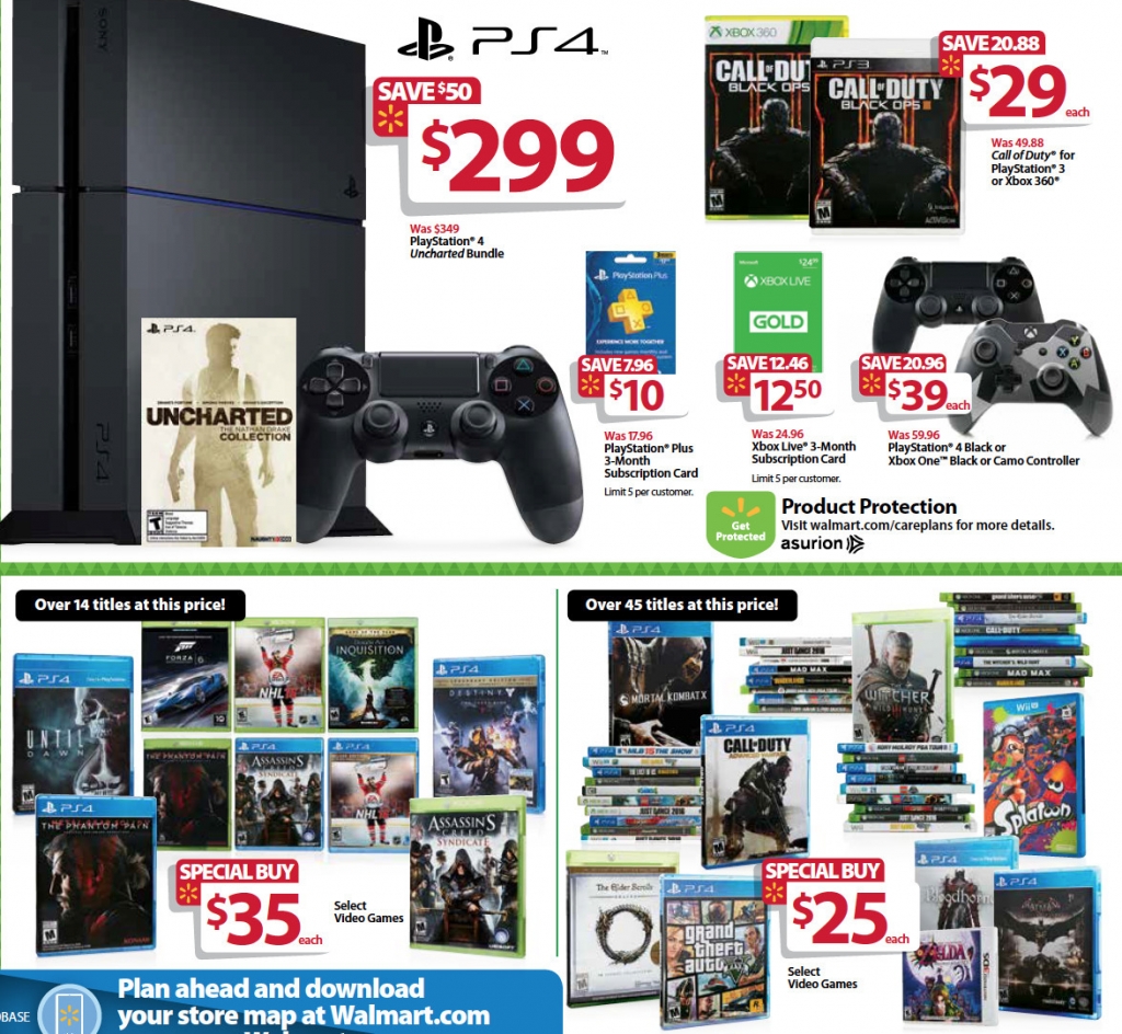 Xbox One, PlayStation 4 Video Games Black Friday Deals for Target, Wal-Mart