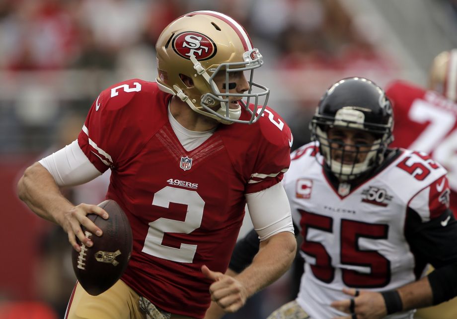 Blaine Gabbert takes over from Colin Kaepernick as 49ers quarterback